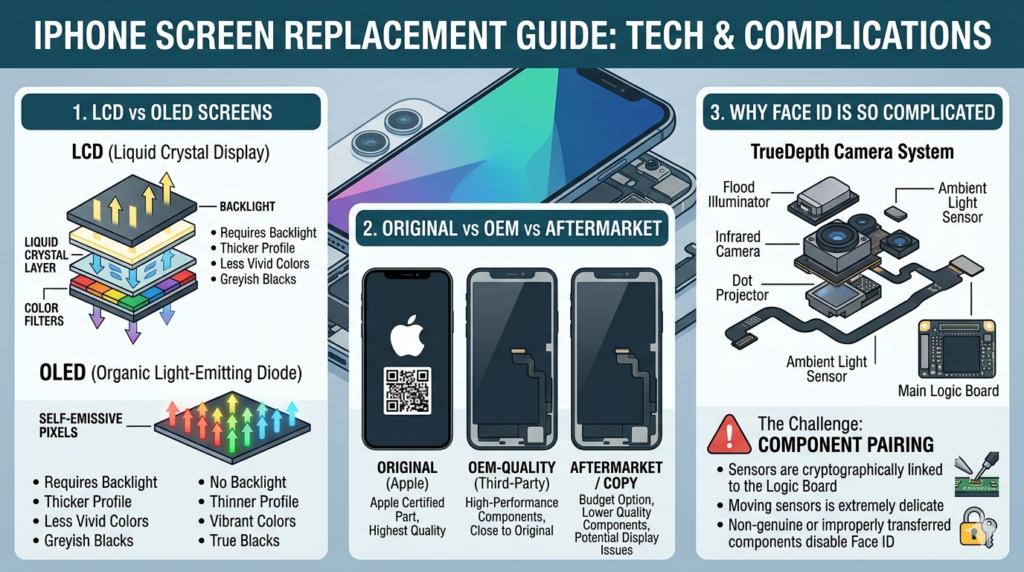 iPhone LCD vs OLED screen comparison — Dr. Smartphone Thailand